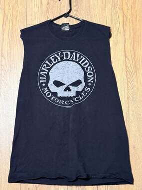 Harley-Davidson Willie G Skull Hillbilly Gatlinburg TN Muscle Tank Top Large